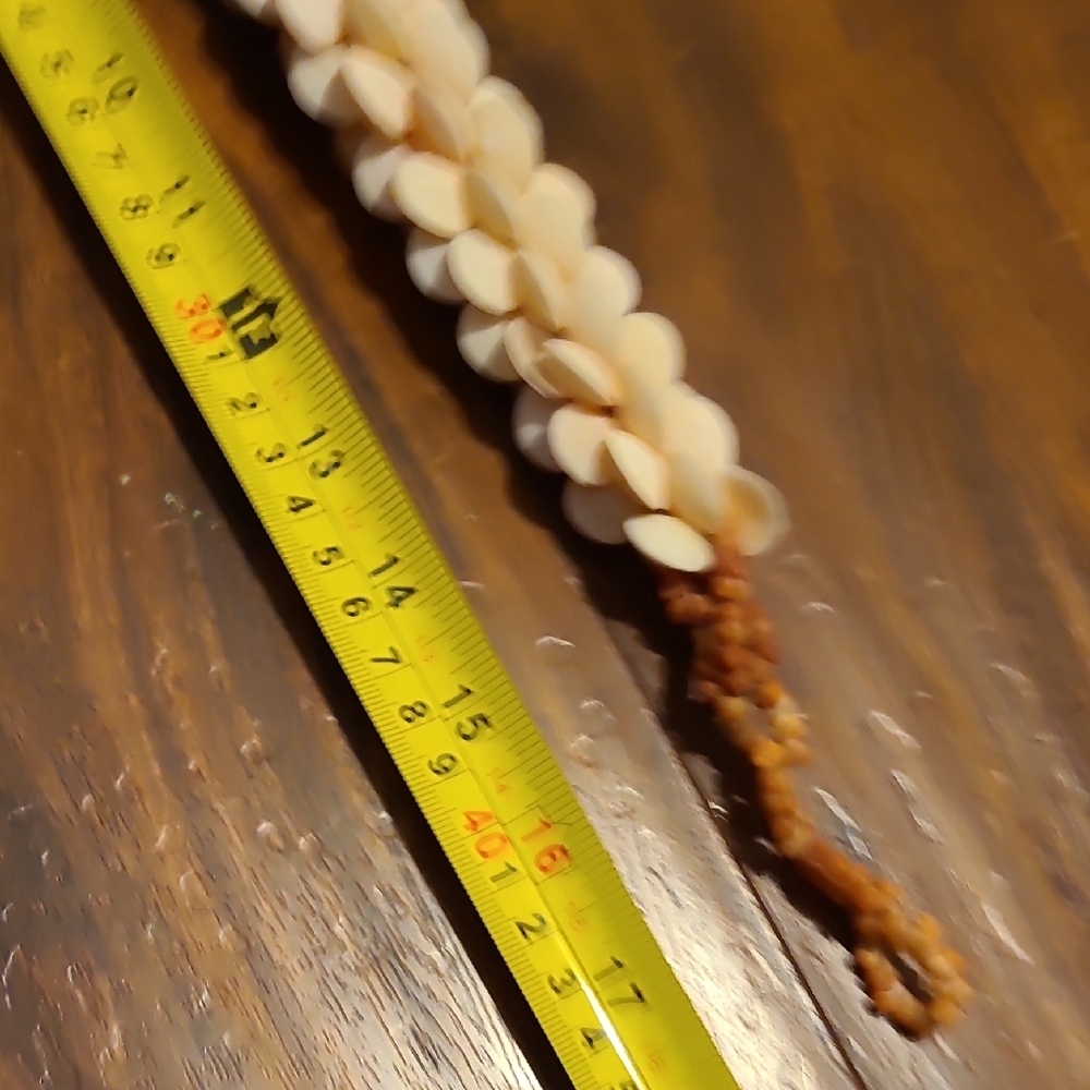 Rare Vintage Elegant Cream Shell Necklace - Picture 13 of 16